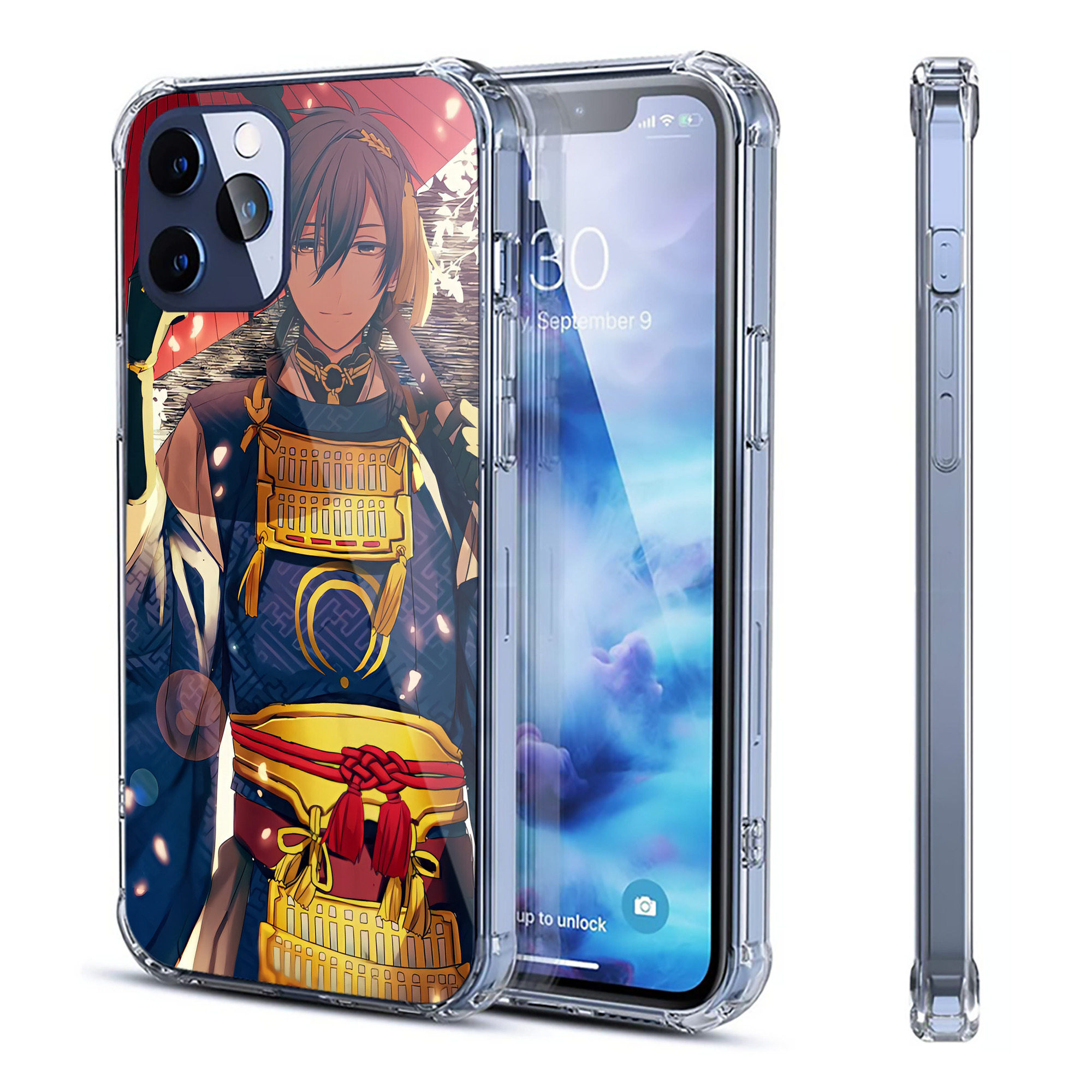 （画像用） 刀剣乱舞 Touken Ranbu 【iPhone 12シリーズ対応】透明スマホケース（クリアソフトケース）